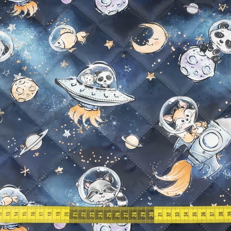 SPACE CUTIES pat. 6 (CUTIES IN THE SPACE) - Quilted nylon fabric 
