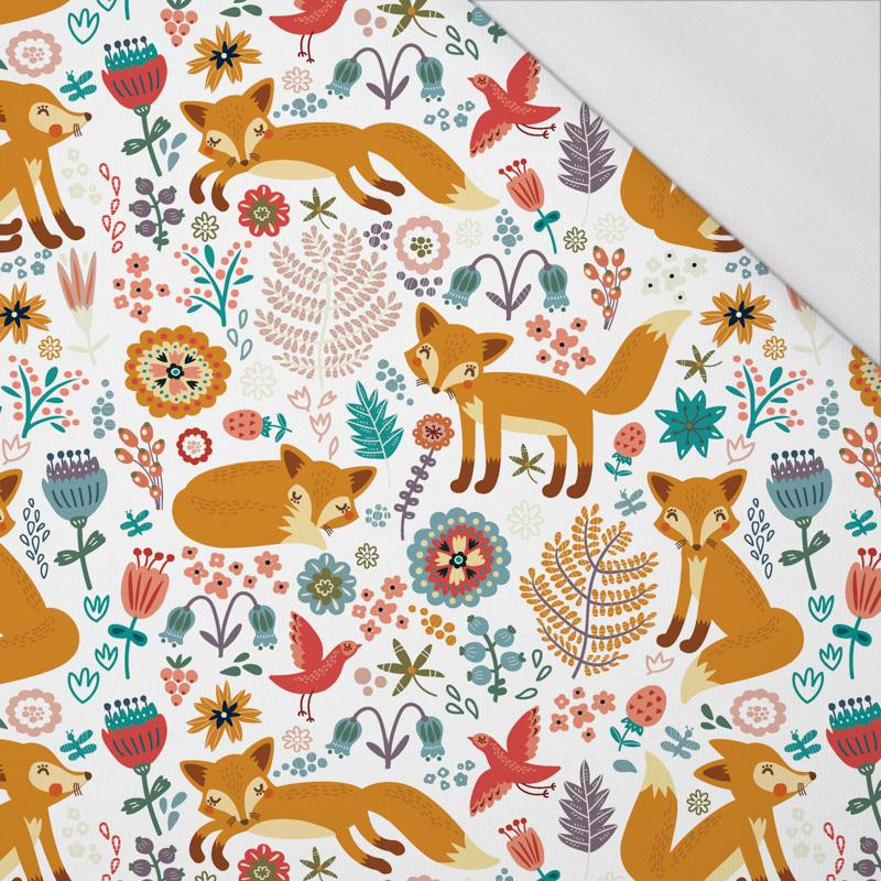 FOXES IN THE FORREST / white - single jersey with elastane 