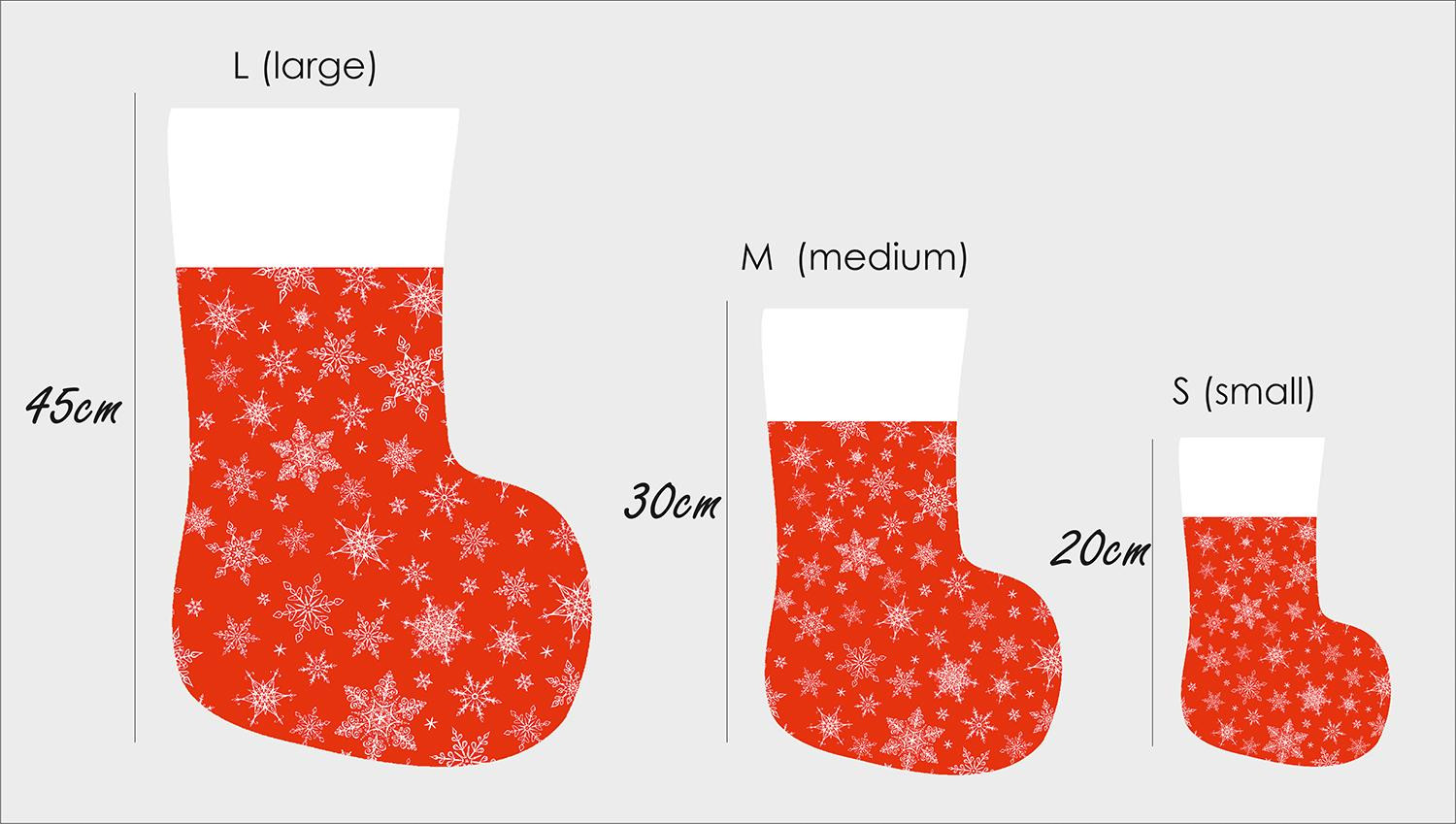Christmas Stocking Set - SNOWFLAKES PAT. 2 / red