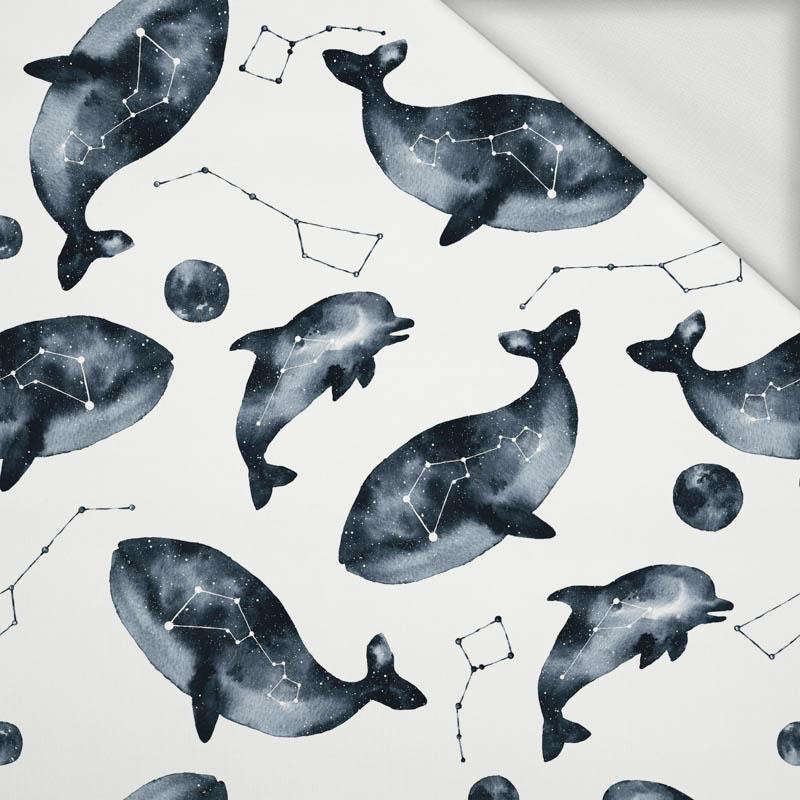 GALACTIC OCEAN (GALACTIC ANIMALS) / white - looped knit fabric