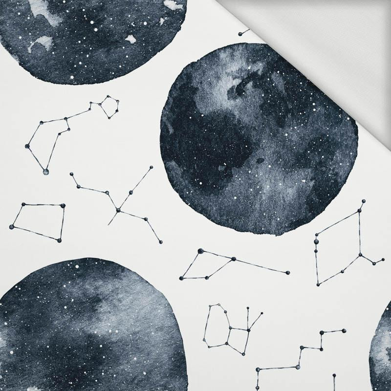 PLANETS AND CONSTELLATIONS (GALACTIC ANIMALS) - looped knit fabric