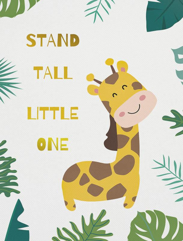STAND TALL LITTLE ONE (WILD & FREE) - panel Waterproof woven fabric