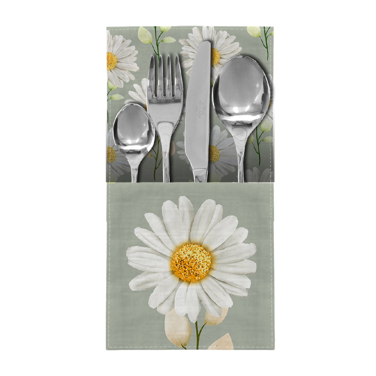 NAPKINS AND RUNNER - DAISIES - sewing set