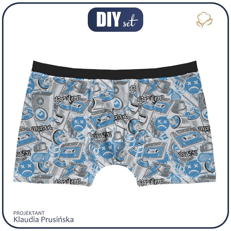 MEN'S BOXER SHORTS - STREET STYLE PATTERN NO. 8 