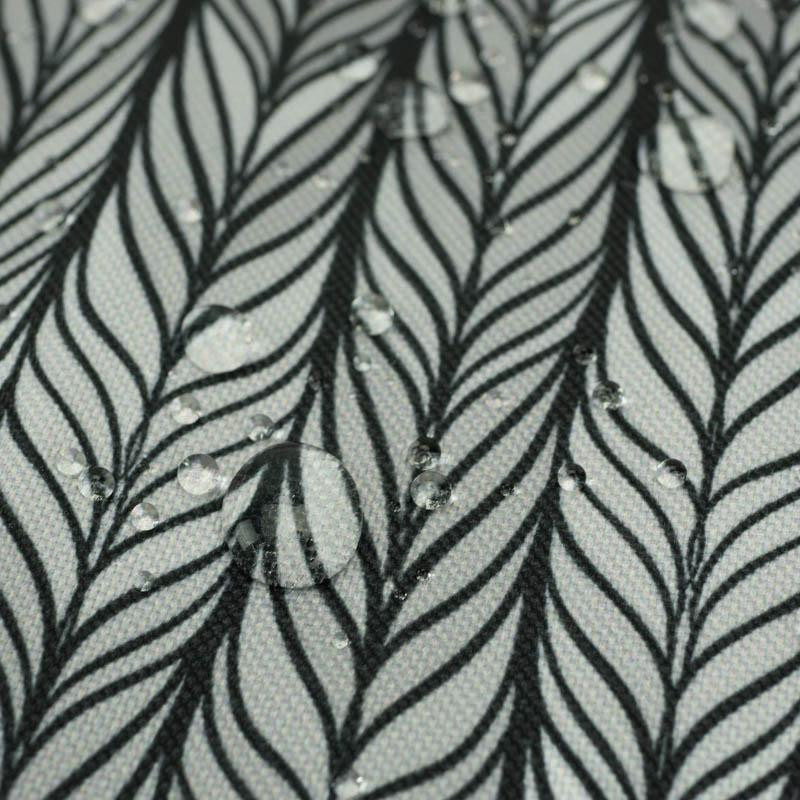 BRAID / grey - Waterproof woven fabric