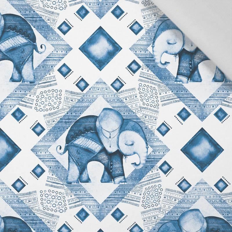 INDIE CHARM / blue (CLASSIC BLUE) - Cotton woven fabric