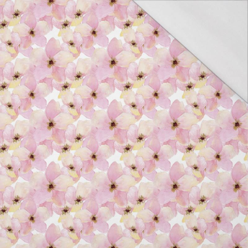 PINK FLOWERS (IN THE MEADOW) - single jersey with elastane 