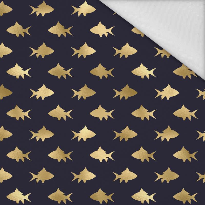 GOLDEN FISH (GOLDEN OCEAN) / black - Waterproof woven fabric