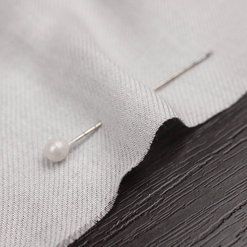 ROSES pat. 4 (grey) - viscose woven fabric