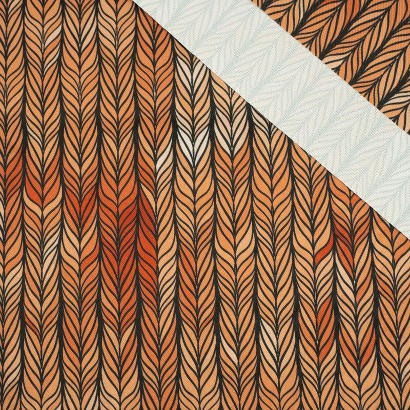 BRAID / orange - Waterproof woven fabric