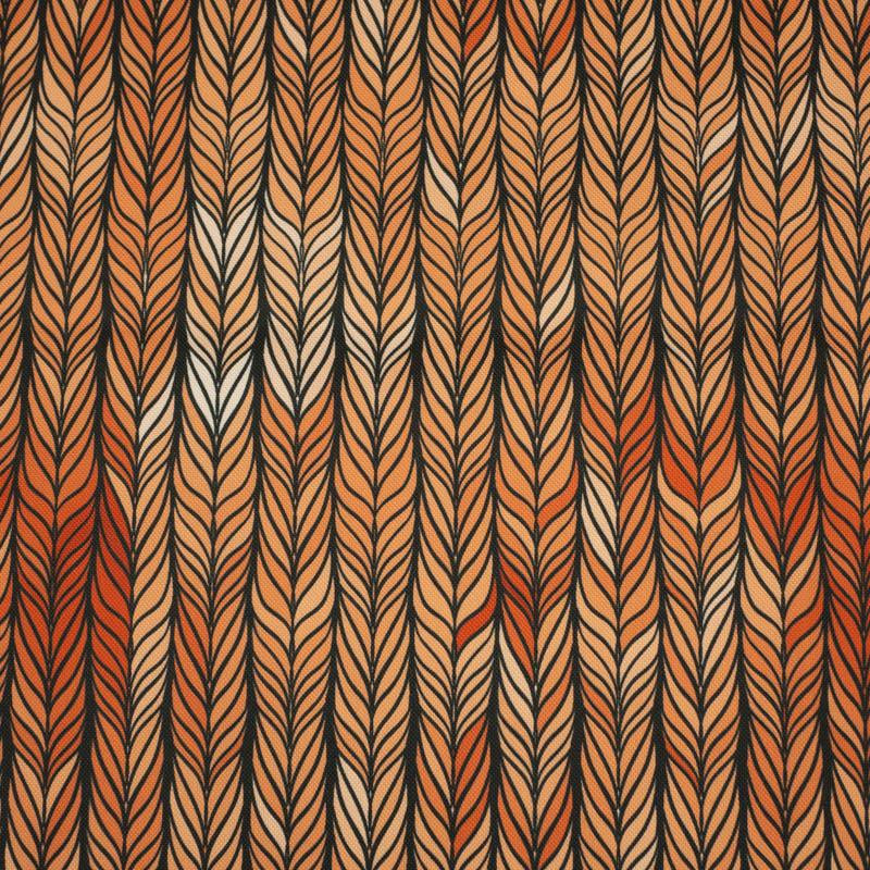 BRAID / orange - Waterproof woven fabric