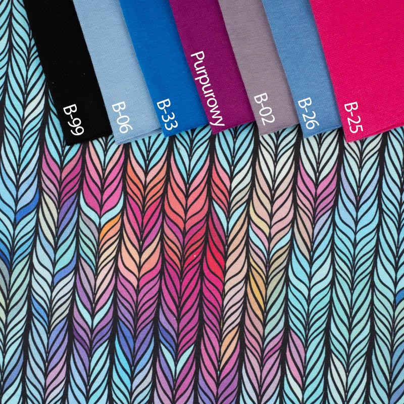 BRAID / rainbow - single jersey with elastane 