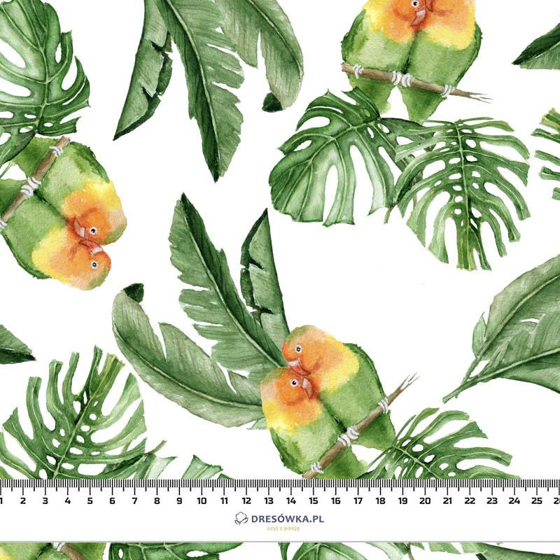 LOVEBIRDS (JUNGLE) - Cotton woven fabric