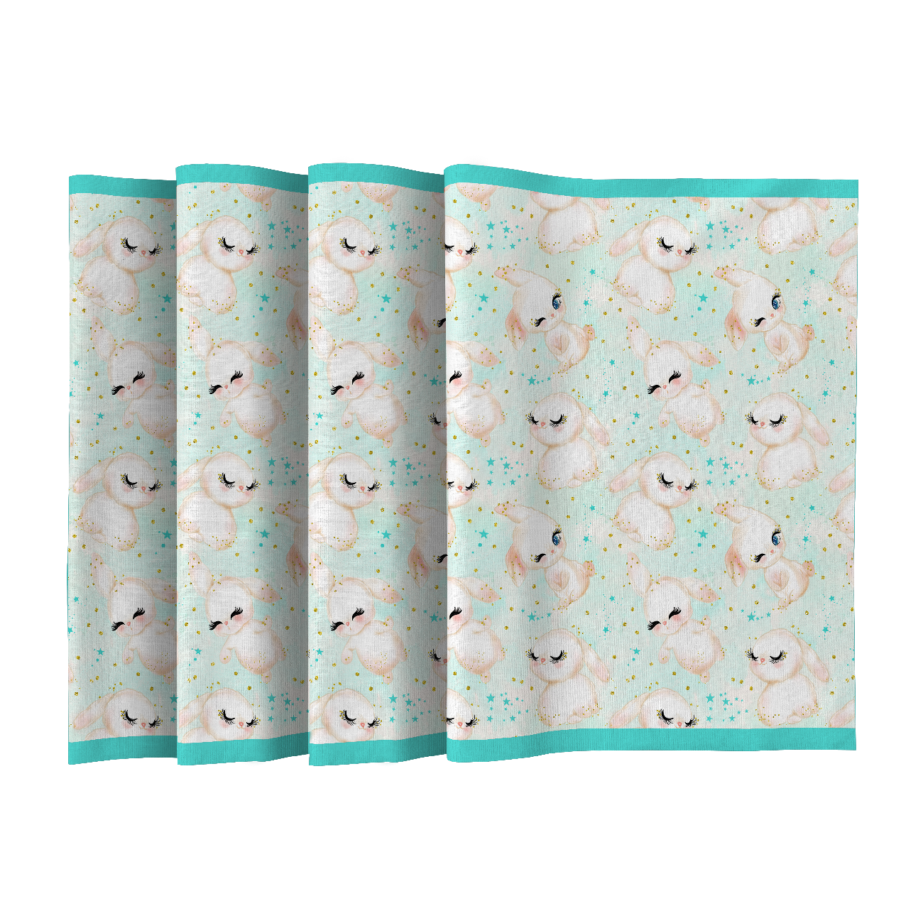 NAPKINS AND RUNNER - BUNNIES - sewing set