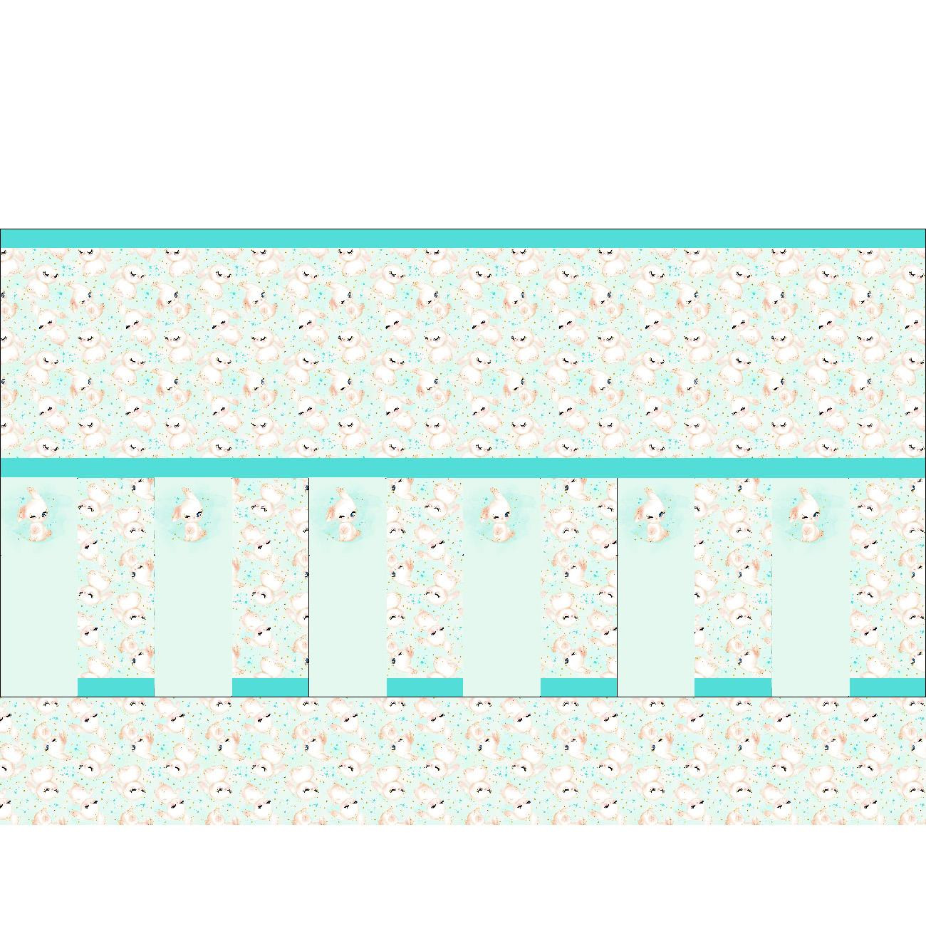 NAPKINS AND RUNNER - BUNNIES - sewing set