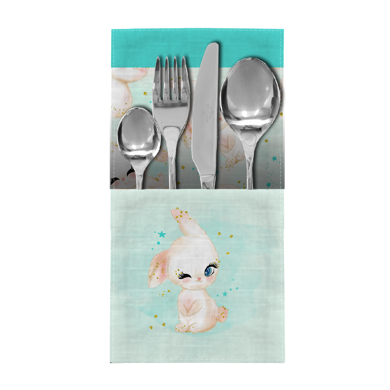 NAPKINS AND RUNNER - BUNNIES - sewing set