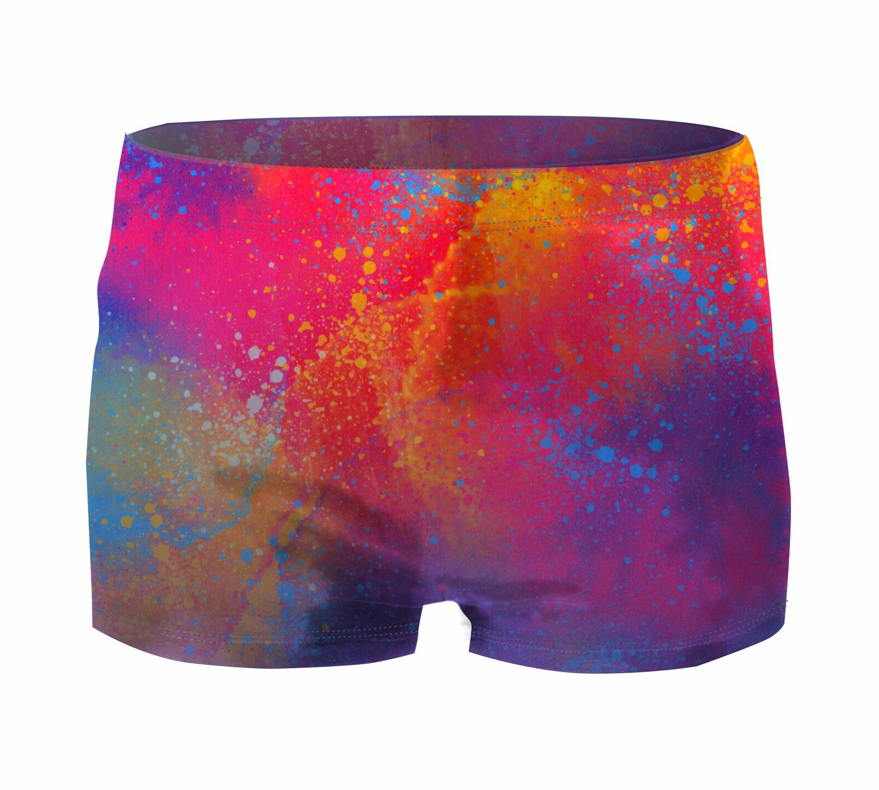 Boy's swim trunks - COLORFUL SPECKS 134-140