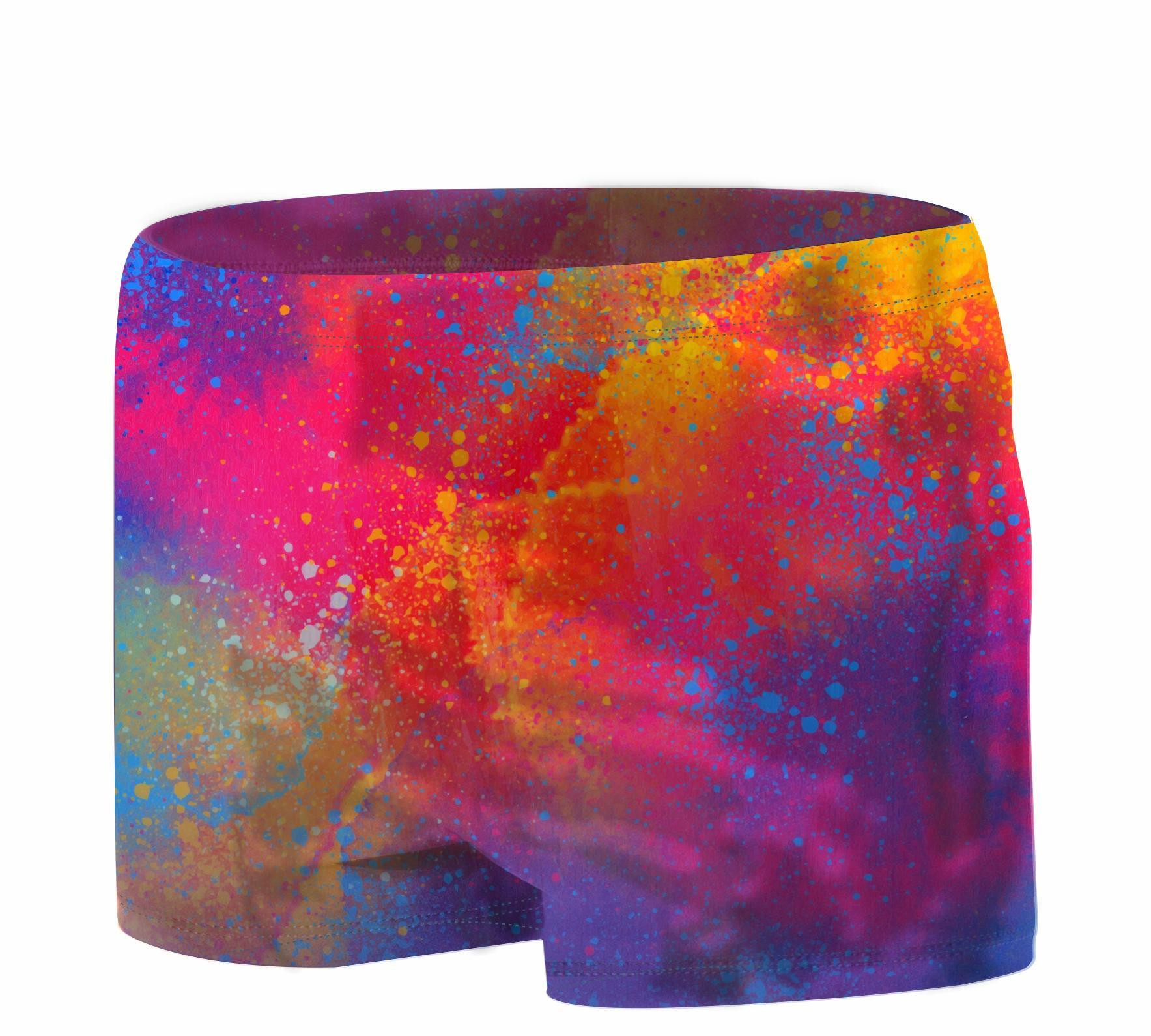 Boy's swim trunks - COLORFUL SPECKS 134-140