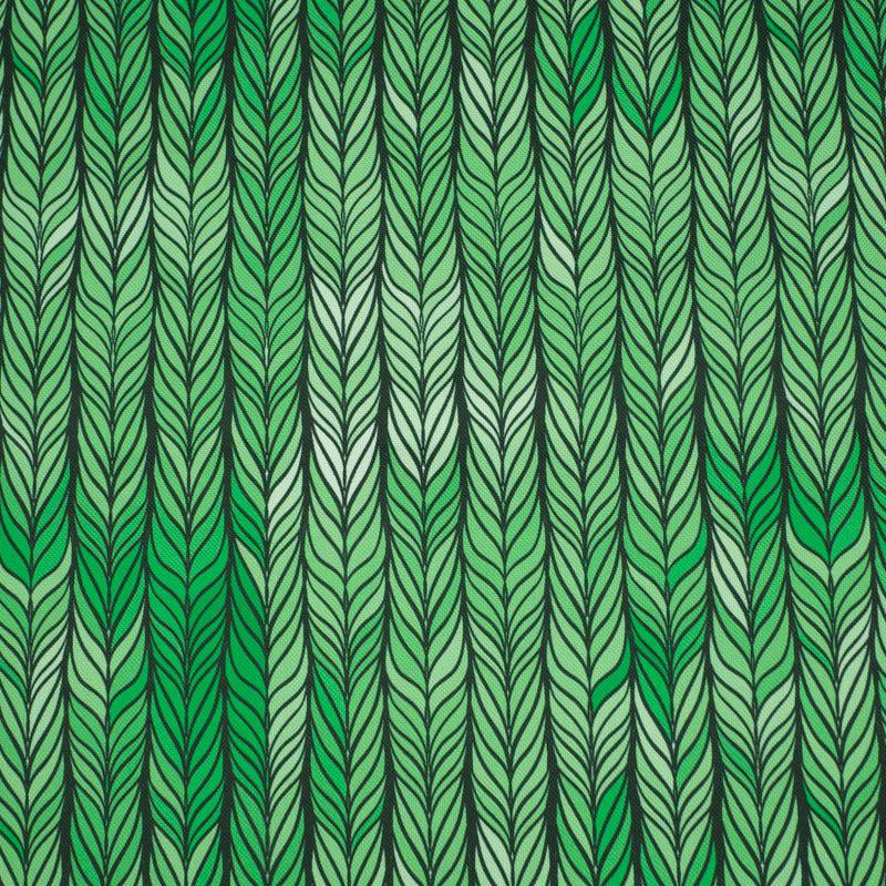 BRAID / green - Waterproof woven fabric