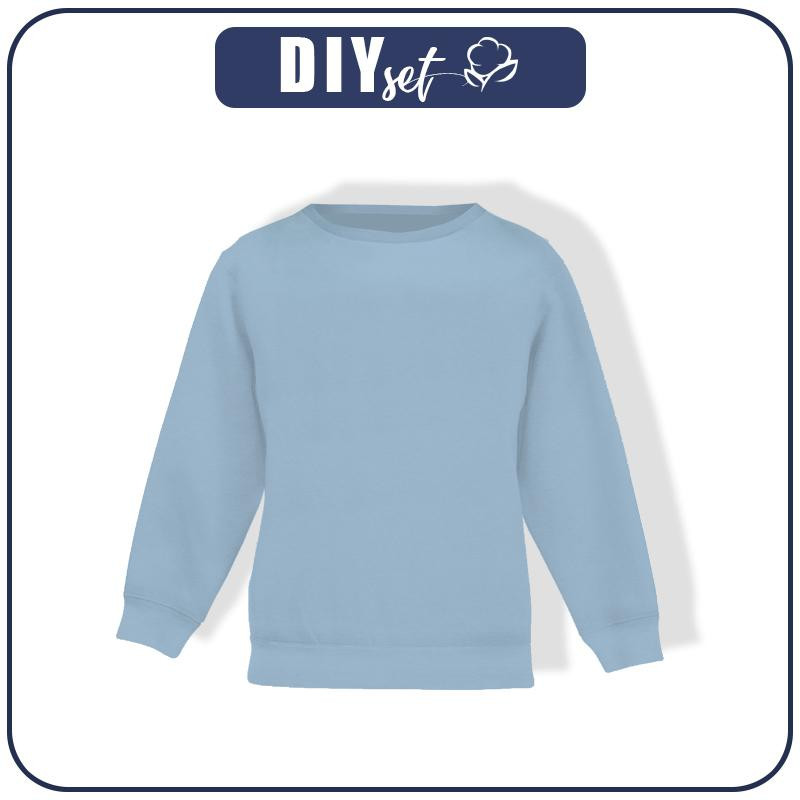 CHILDREN'S (NOE) SWEATSHIRT - B-06 SERENITY / blue - looped knit fabric 