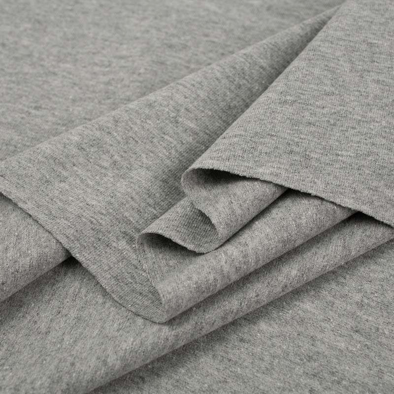 GREY MELANGE - Recycling jersey fabric with elastan