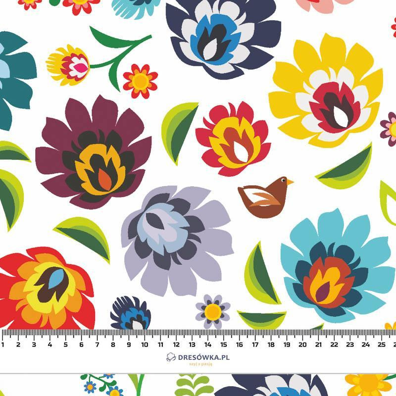 LOWICZ FOLKLORE / white - viscose woven fabric