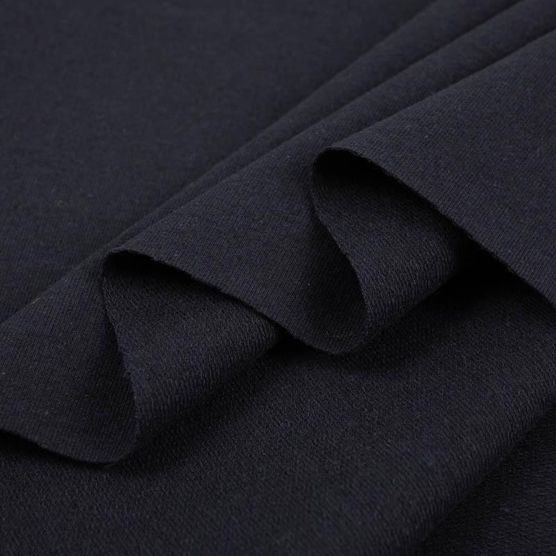 NAVY - Recycing looped knit fabric with elastan