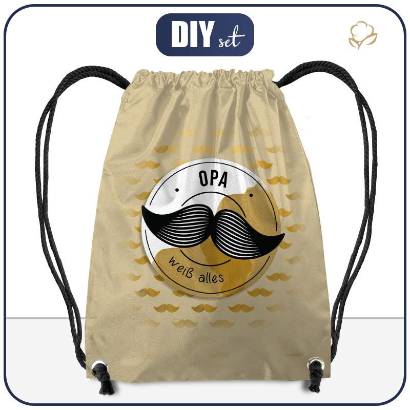 GYM BAG - OPA WEISS ALLES / mustache