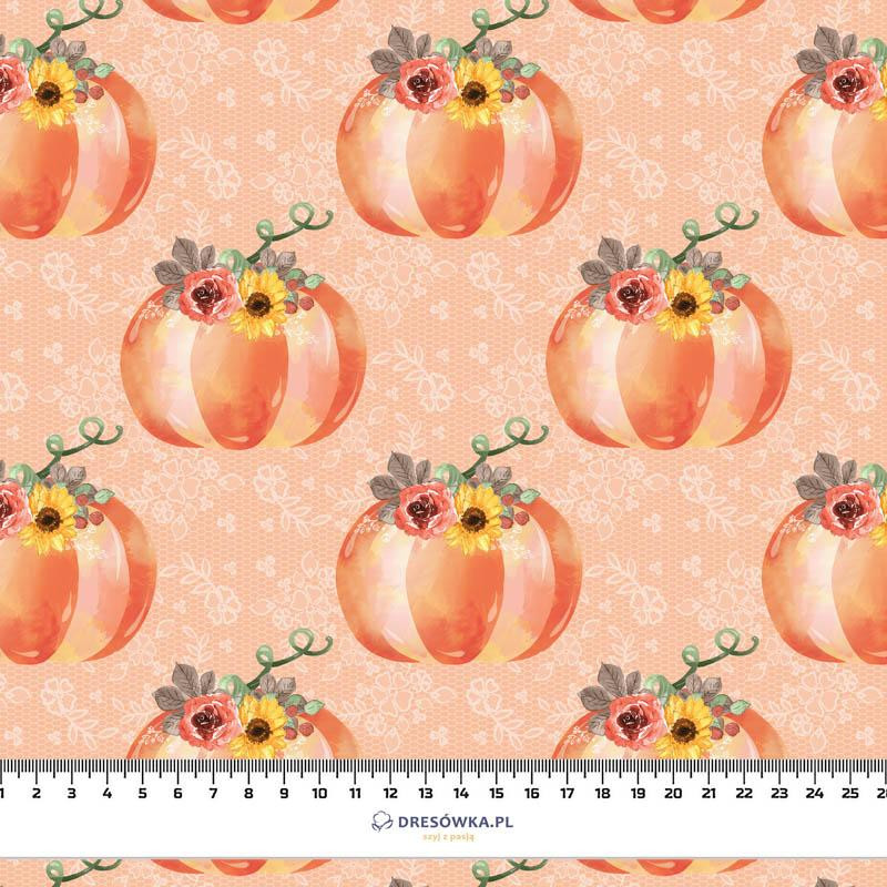 PUMPKINS pat. 8 / orange (FOXES AND PUMPKINS) - Cotton woven fabric