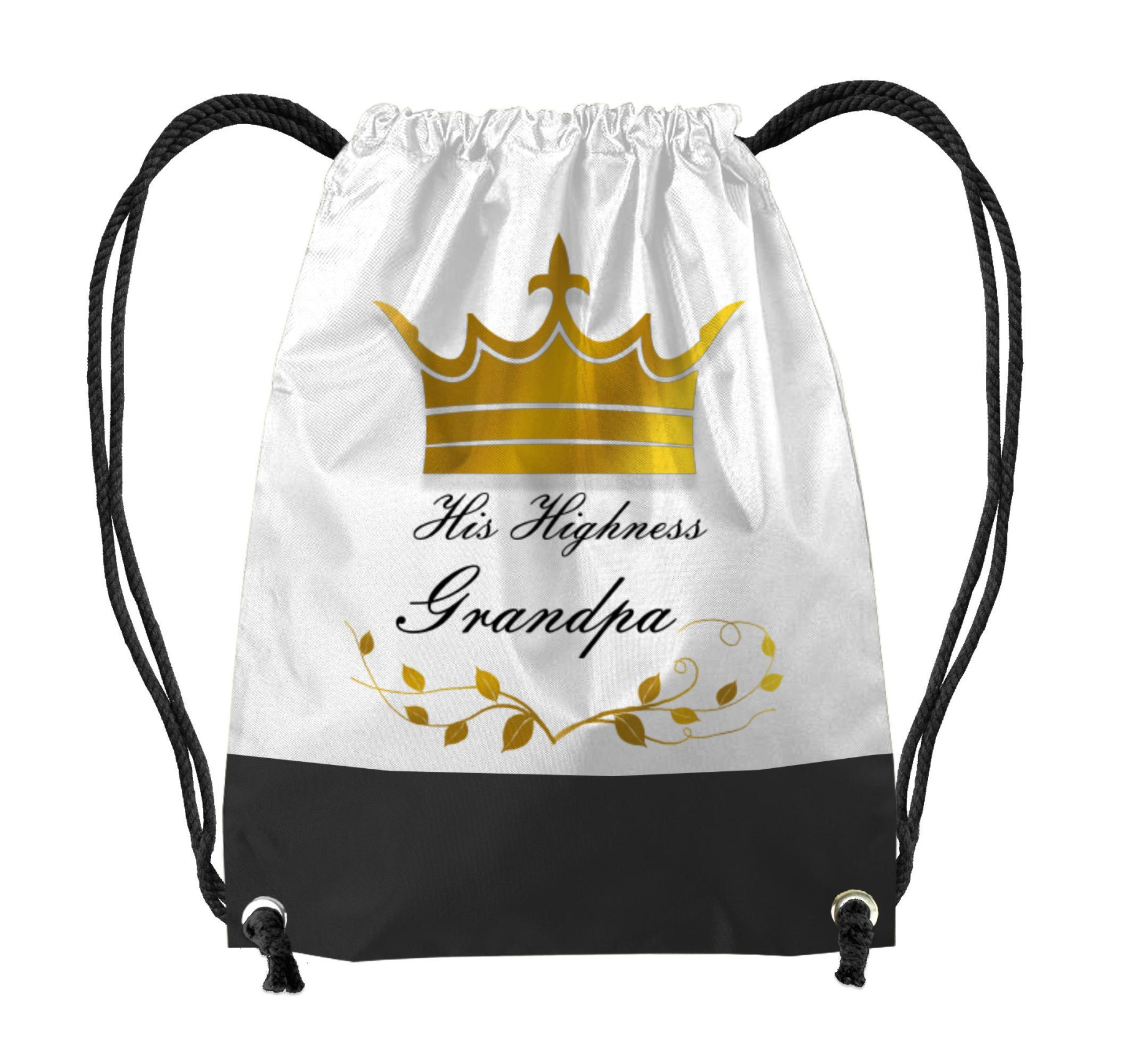 GYM BAG - HIS HIGHNESS GRANDPA / crown