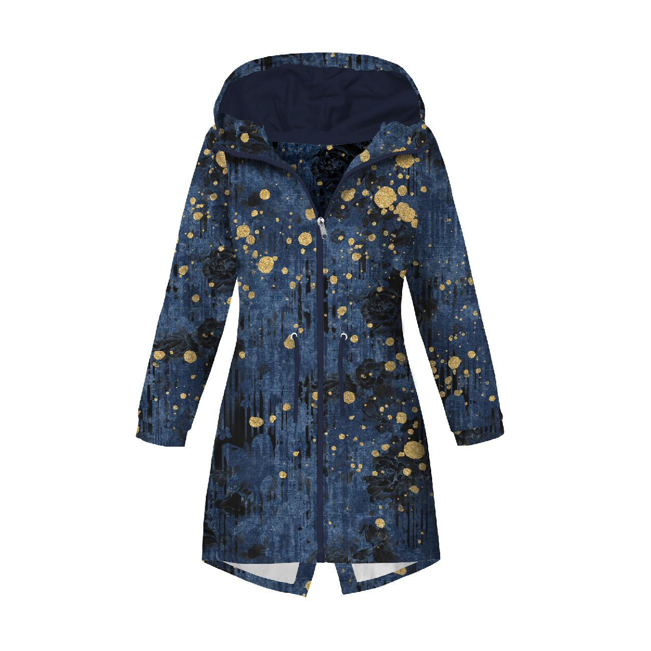 WOMEN'S PARKA (ANNA) - GOLDEN DOTS / jeans - sewing set