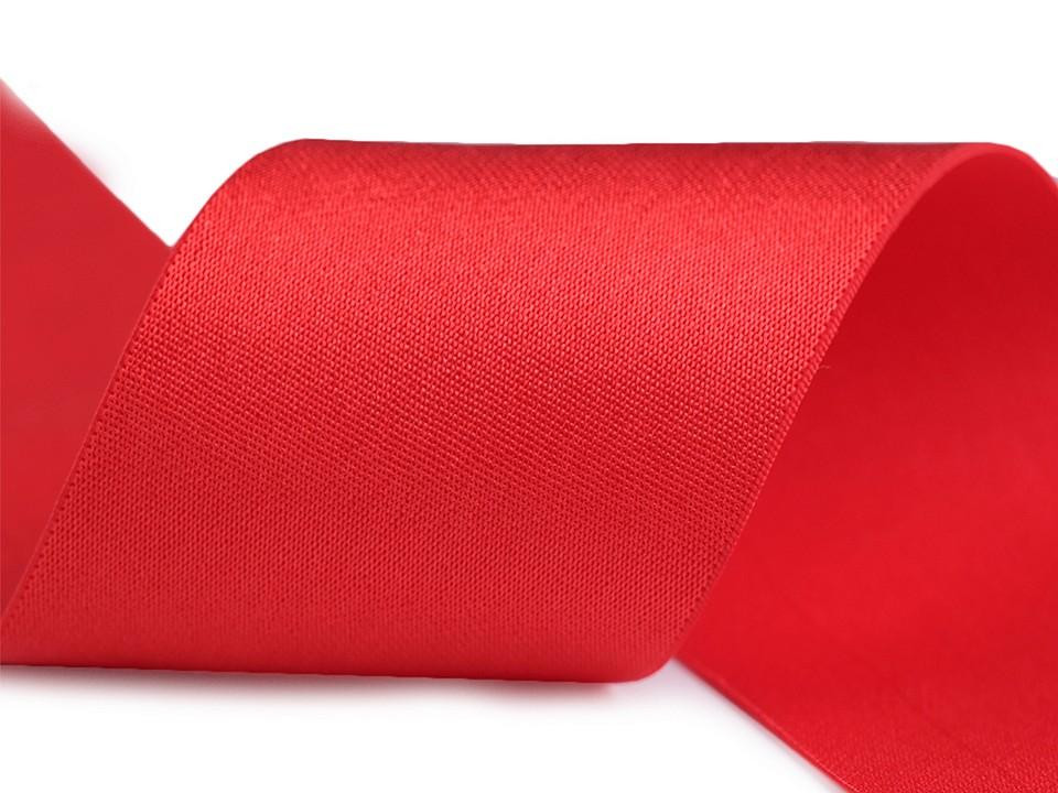 Satin Elastic 50 mm - red