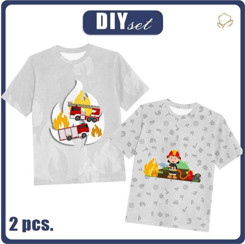 2-PACK - KID’S T-SHIRT - FIREFIGHTER - sewing set