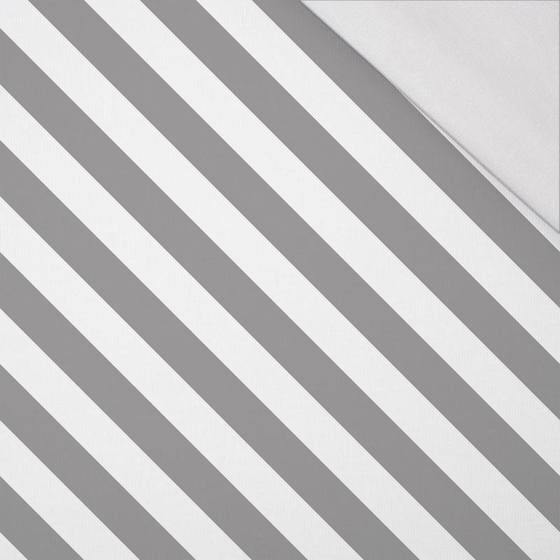 DIAGONAL STRIPES / grey - single jersey 