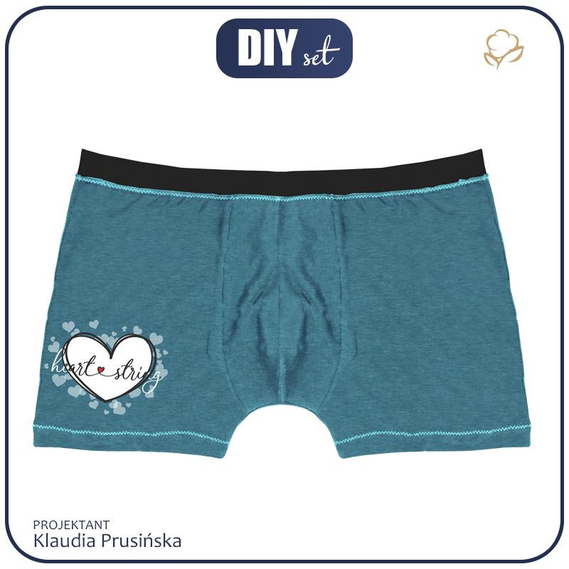 MEN'S BOXER SHORTS - HEART STRING (HAPPY VALENTINE’S DAY)