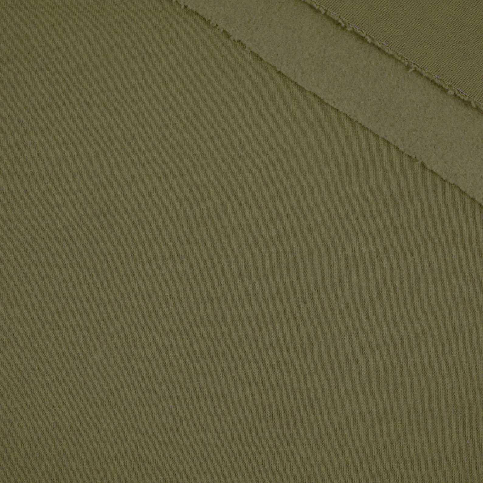 D-13 OLIVE GREEN - thick brushed sweatshirt D300