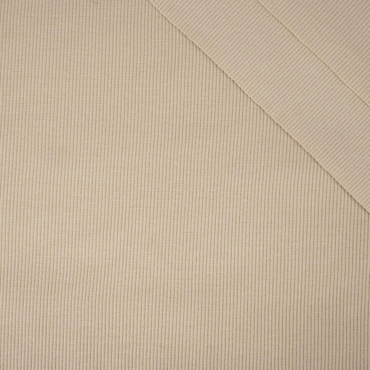 D-115 BEIGE - Ribbed knit fabric