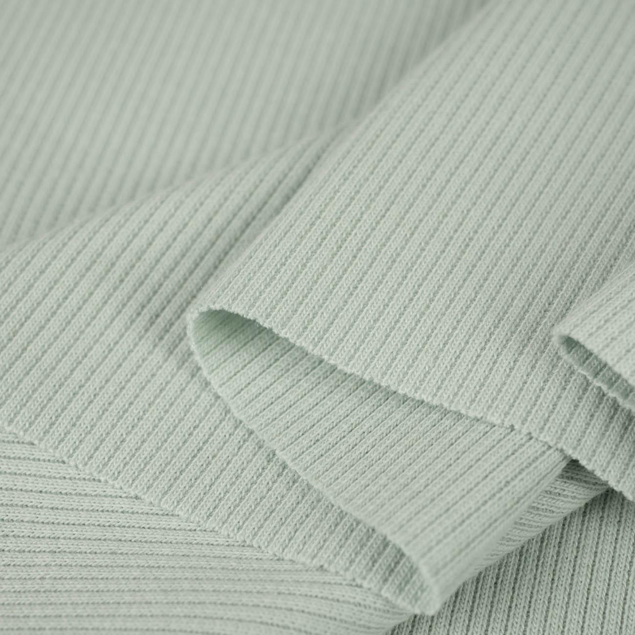 D-86 LIGHT MINT - Ribbed knit fabric