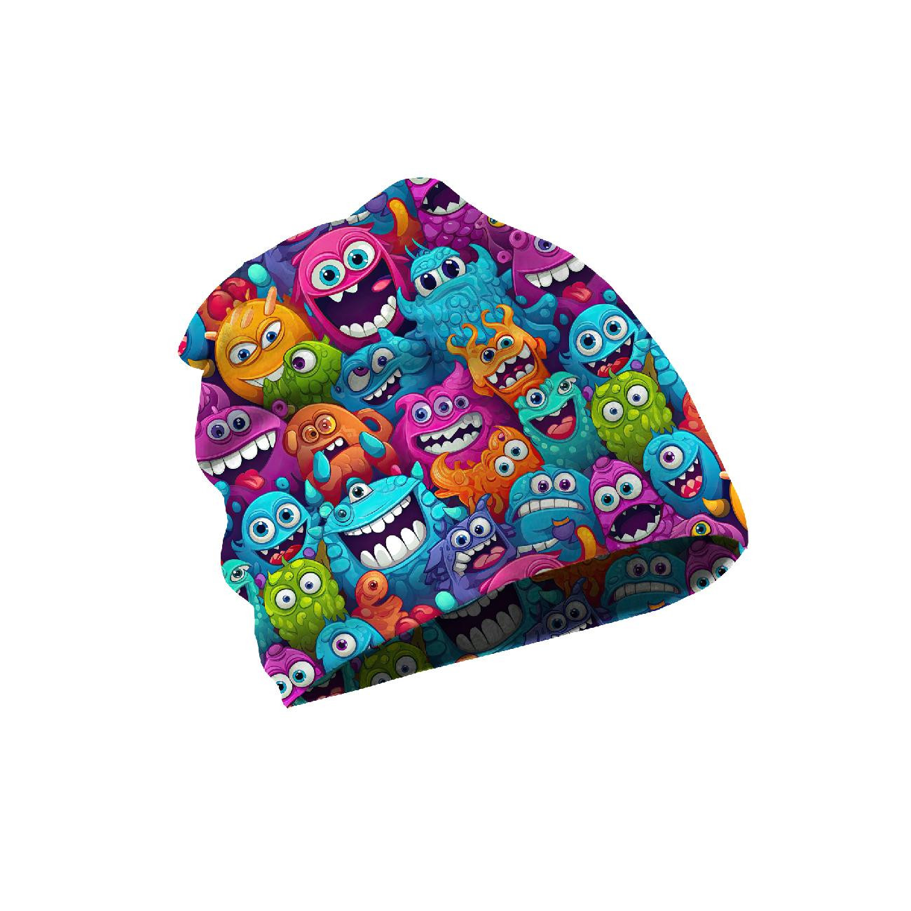 KID'S CAP AND SCARF (CLASSIC) - CRAZY MONSTERS PAT. 3 - sewing set