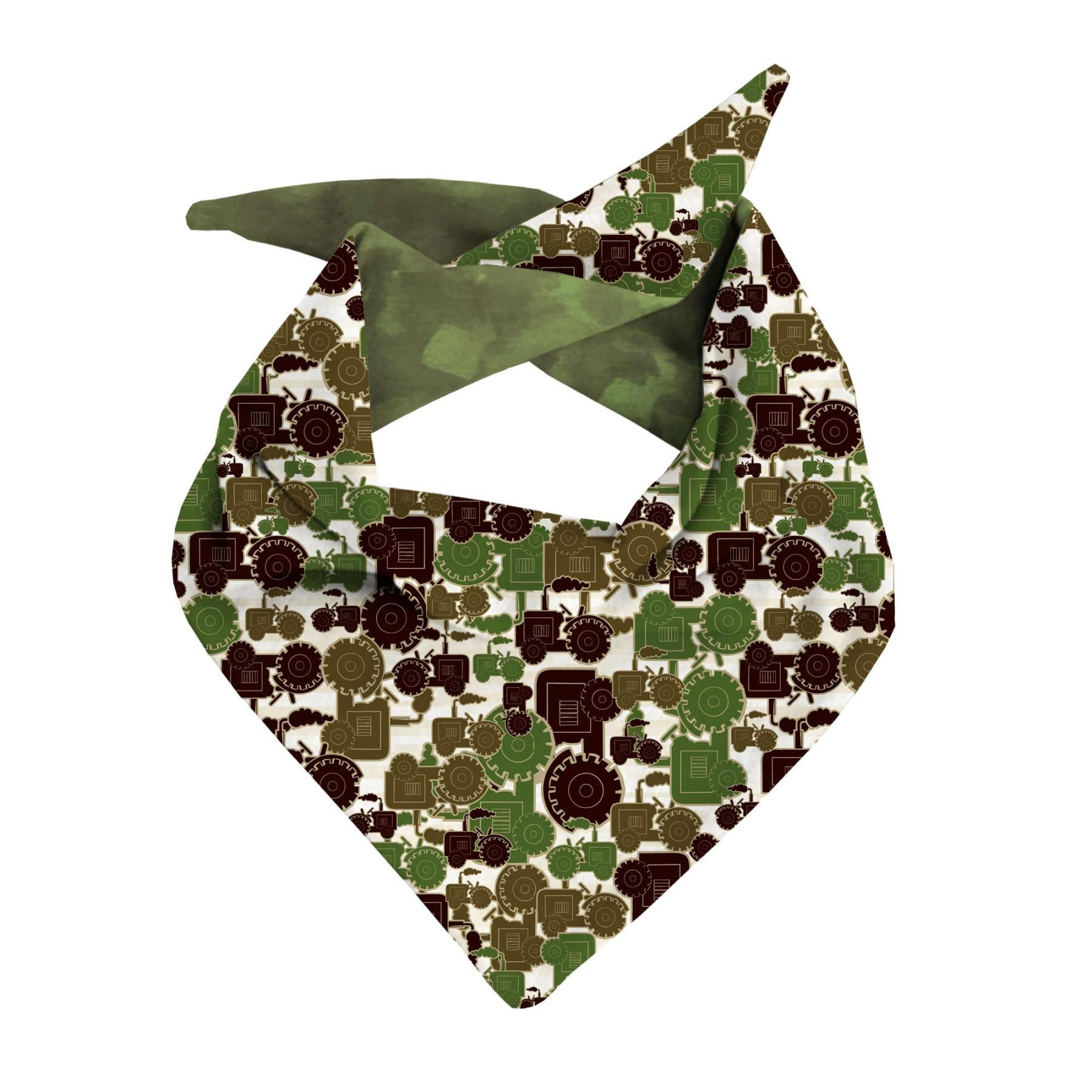 KID'S CAP AND SCARF (CLASSIC) - TRACTORS / green 44-47