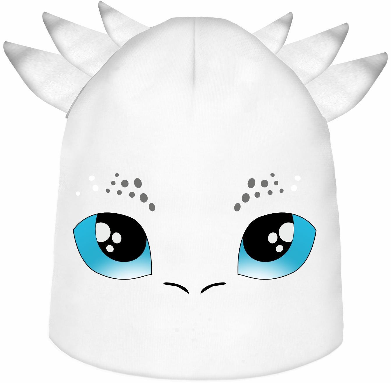 KID'S CAP AND SCARF (DINO) - WHITE DRAGON 51-54