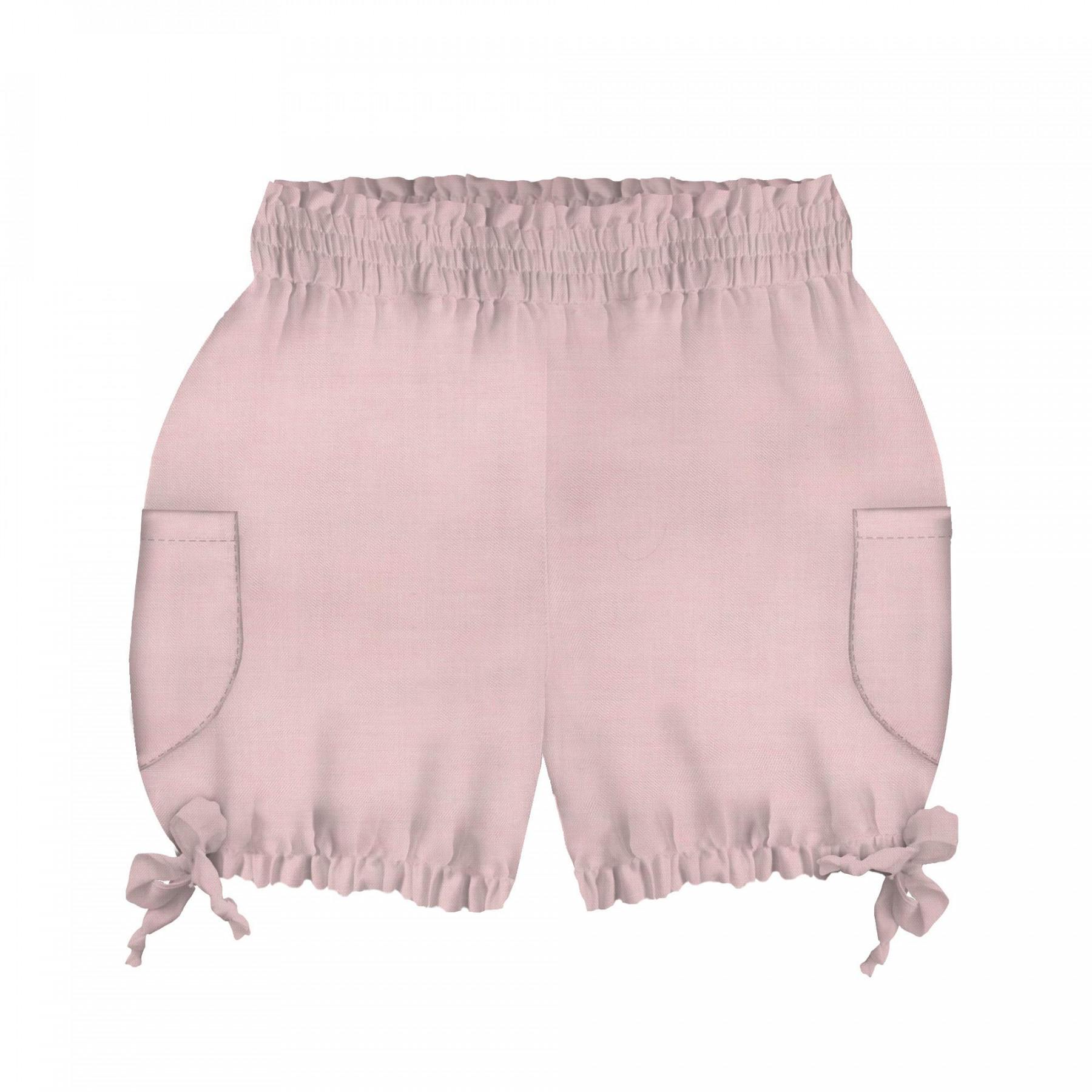 KID`S PUMPY SHORTS - LIGHT PINK - sewing set