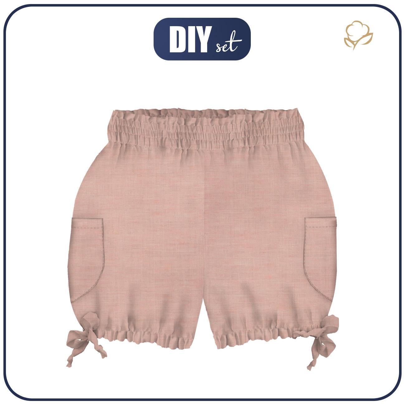 KID`S PUMPY SHORTS - PINK - sewing set