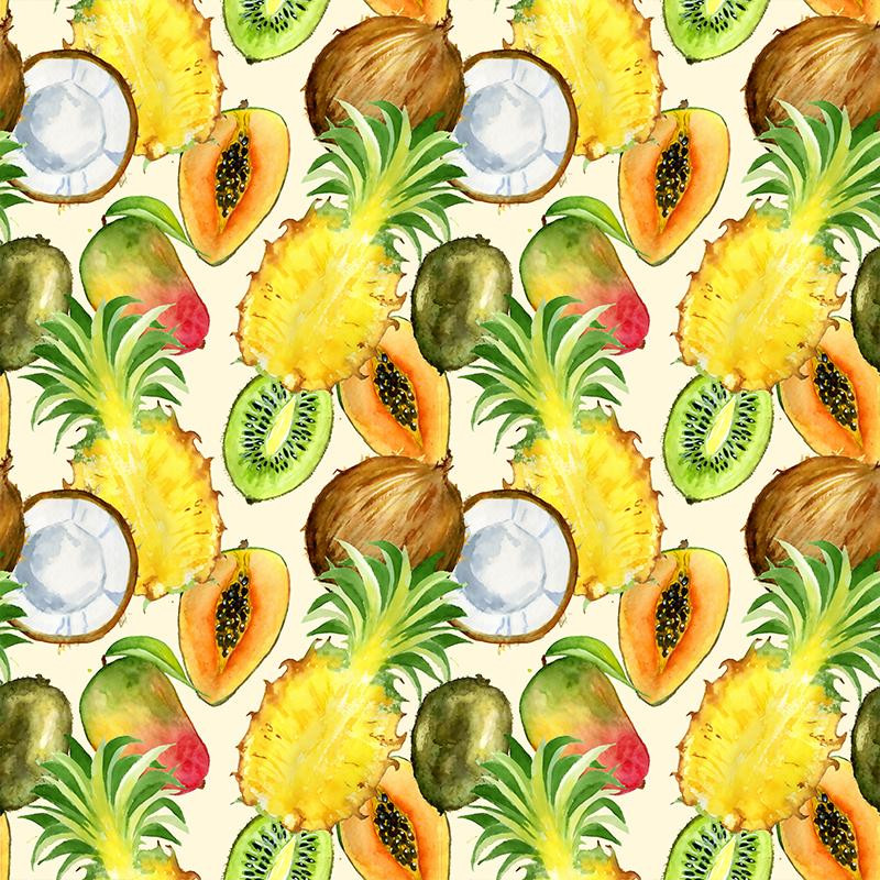 EXOTIC FRUITS - Cotton woven fabric