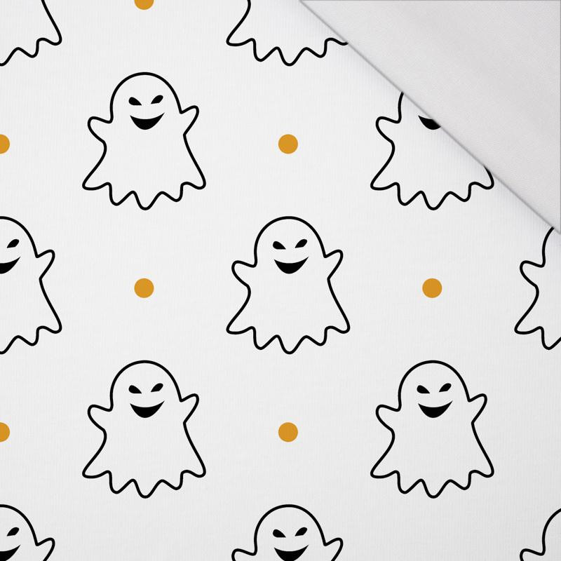 HALLOWEEN CONTOUR GHOSTS / white - single jersey with elastane TE210