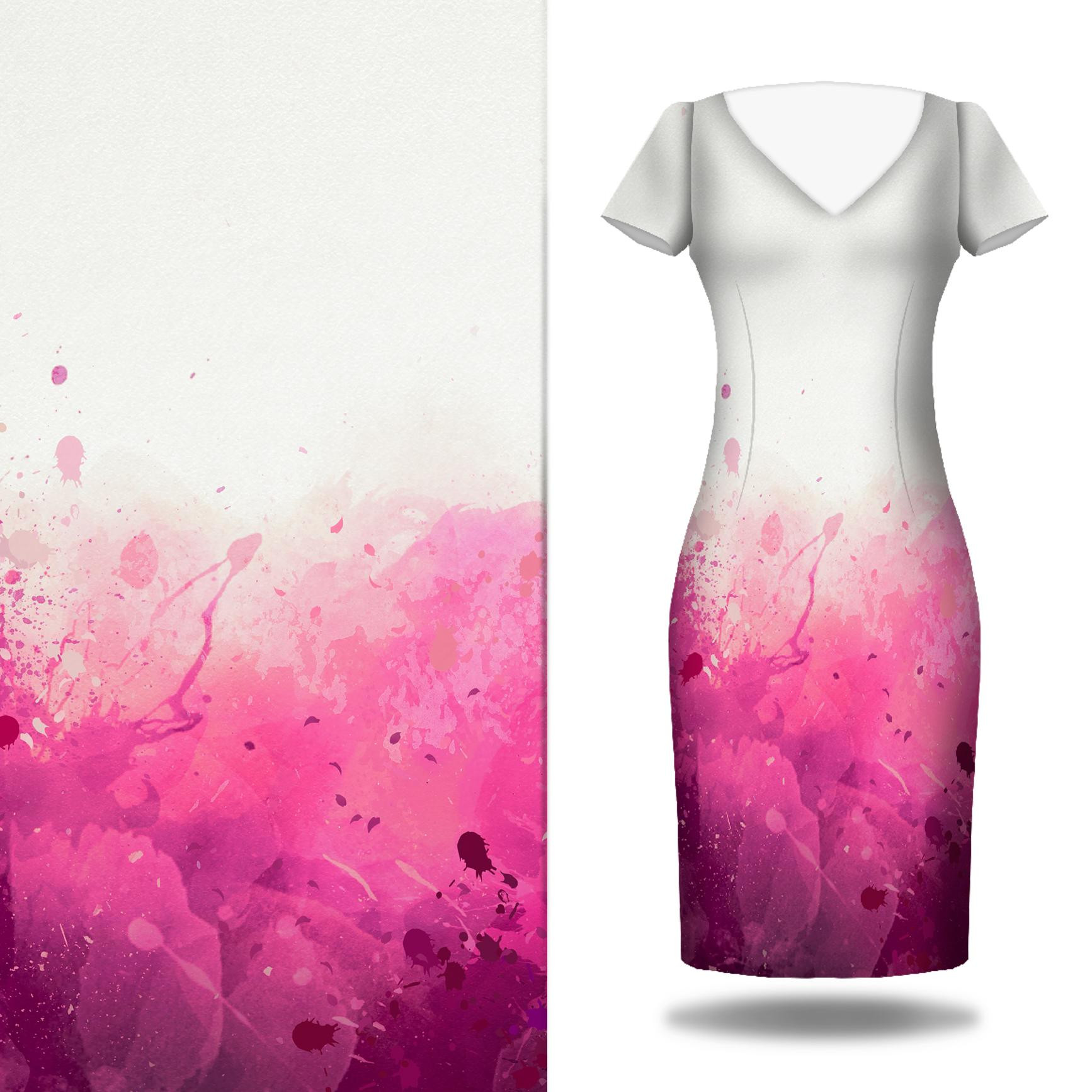 SPECKS (fuchsia) - dress panel 