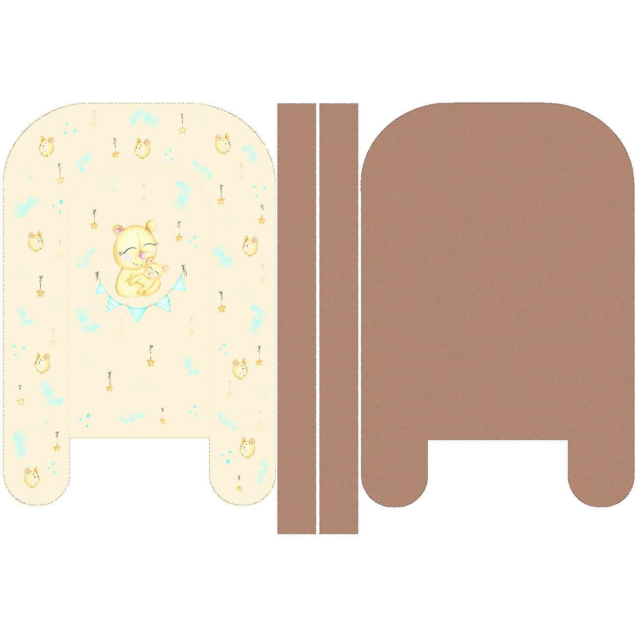 BABY NEST - TEDDY / brown - sewing set