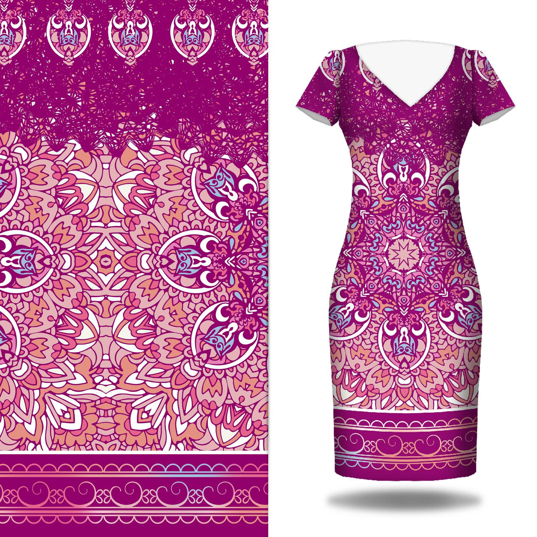 COLORFUL MANDALA pat. 3 - dress panel 