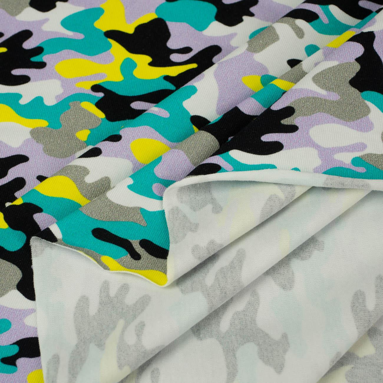 CAMOUFLAGE COLORFUL pat. 3 - Single jersey with elastane 