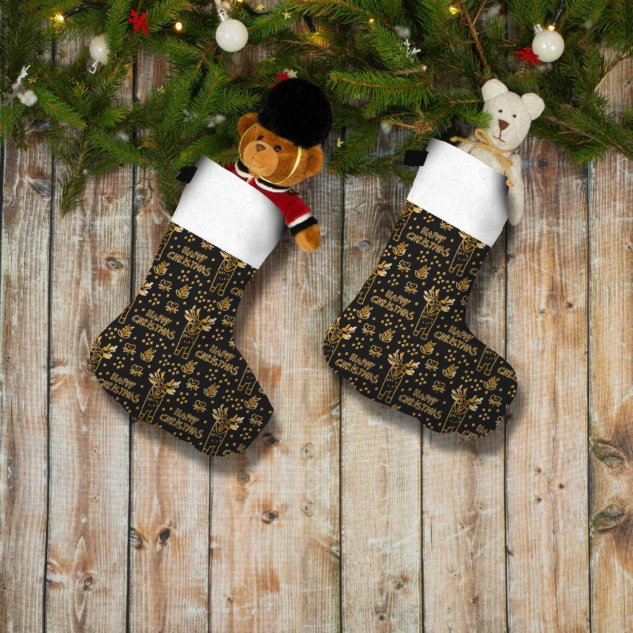 Christmas Stocking Set - GOLD CHRISTMAS pat. 3 - sewing set